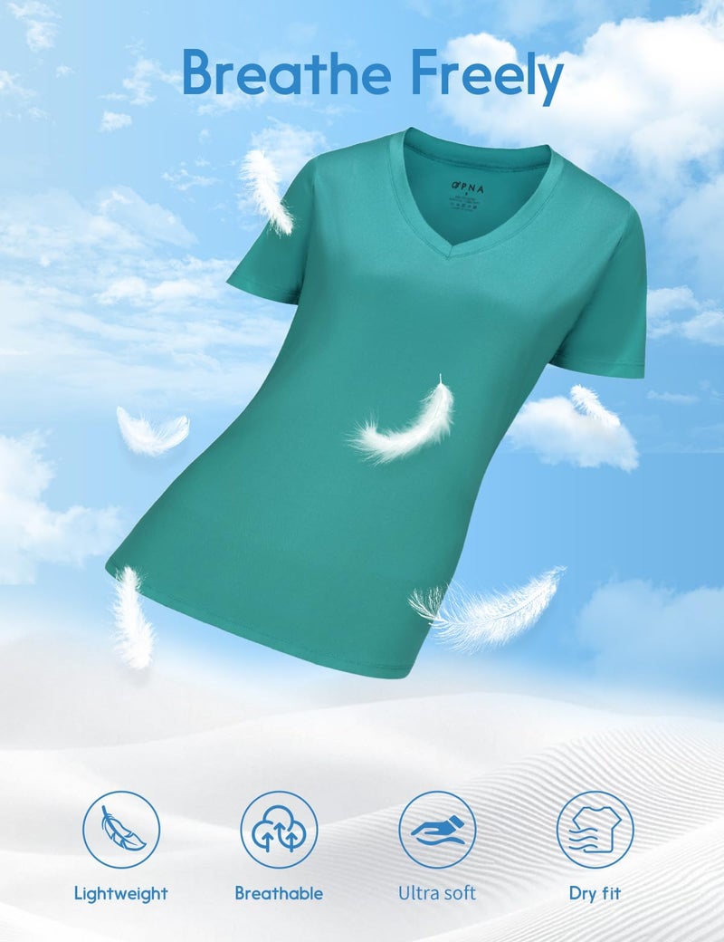 Opna Women's Short Sleeve Moisture Wicking Athletic Shirts - Image 4